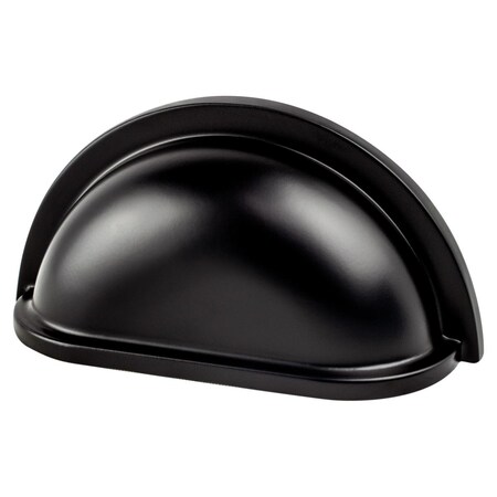 Berenson 3 in. Traditional Advantage Three CC Matte Black Cup Pull 9194-1055-P